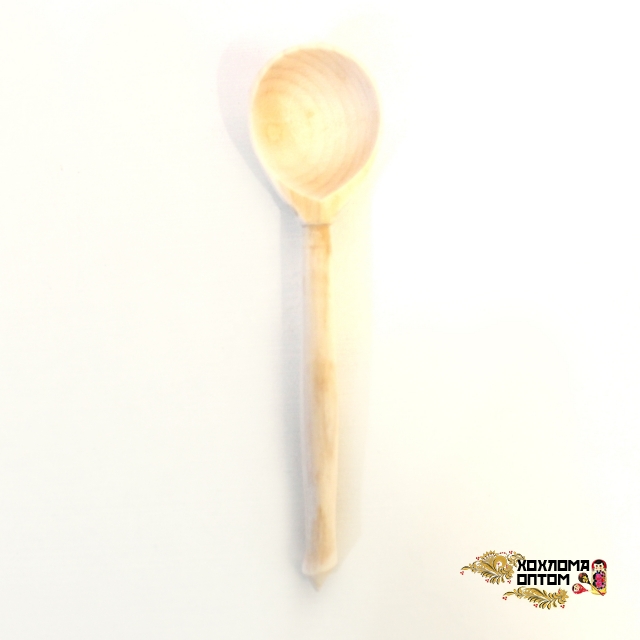 Wooden teaspoon without painting (whole spoon)