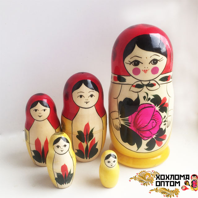 Matryoshka traditional average (5 dolls)