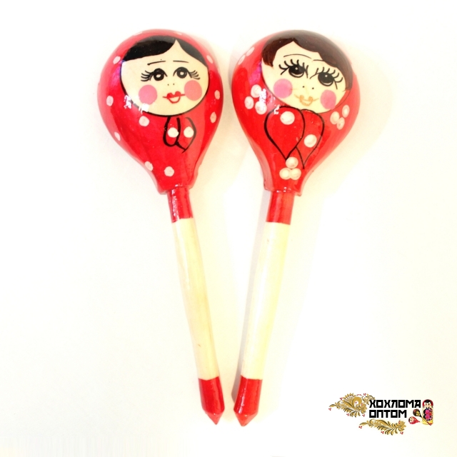 Wooden tablespoon  "Russian doll"
