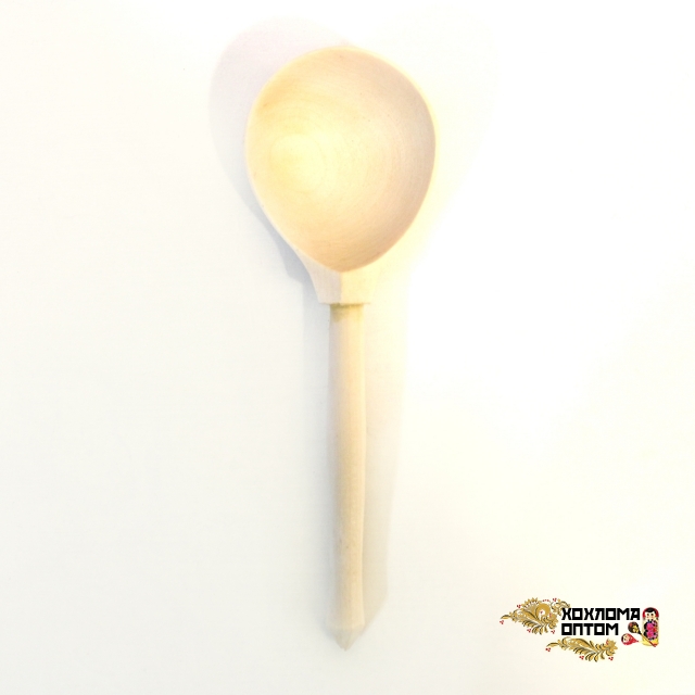 Wooden tablespoon without painting (composite spoon)
