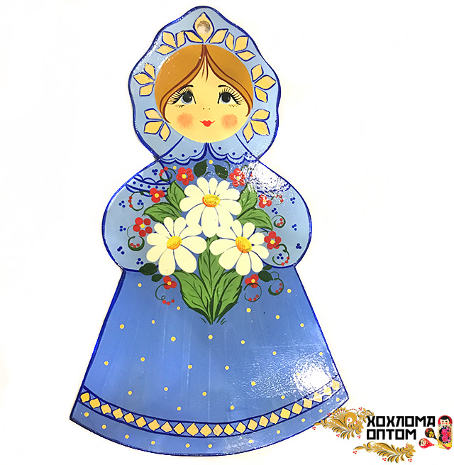 Pastry board "girl with daisies"