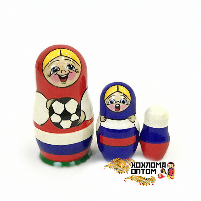 Matryoshka "Football" (3 dolls)