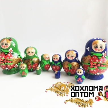 Matryoshka "Strawberry small" (5 dolls)