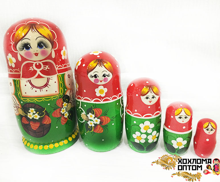 Matryoshka "Basket" (5 dolls)