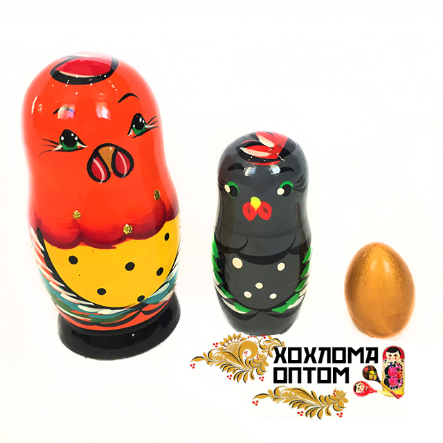 Matryoshka-fairytale "Golden cock" (3 dolls)