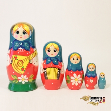 Matryoshka "Balalaika" (5 dolls)
