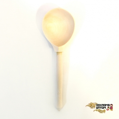 Wooden tablespoon without painting (composite spoon)