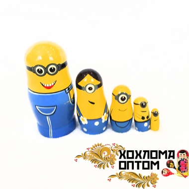 Matryoshka "Minions small" (5 dolls)