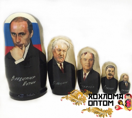Матрешка "Путин" 5 кукольная