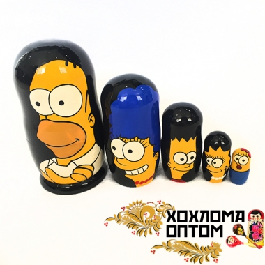 Matryoshka "The Simpsons" (5 dolls)