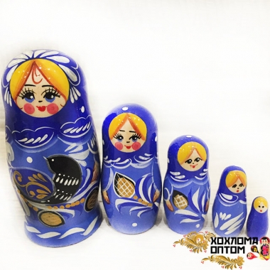 Matryoshka "Fire bird" small (5 dolls)